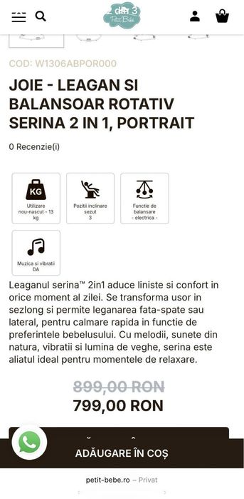 Leagan si balansoar JOIE