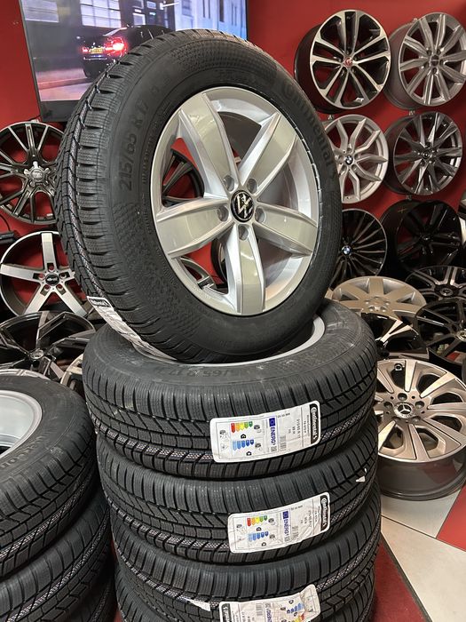 17 цола Джанти с Зимни Гуми 215/65/17 Audi Q3 VW Tiguan Skoda Kodiaq