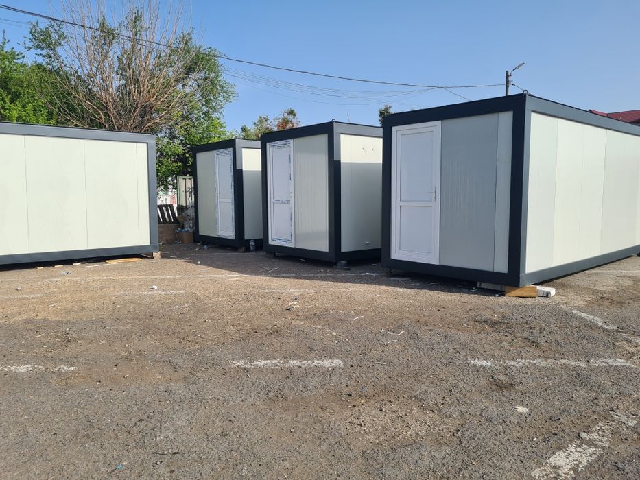 Containere modulare. Birou, vestiar, grup sanitar, vitrina, dormitor