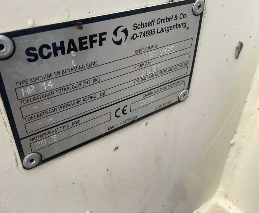 Mini excavator 3 tone Terex Schaeff Hr14