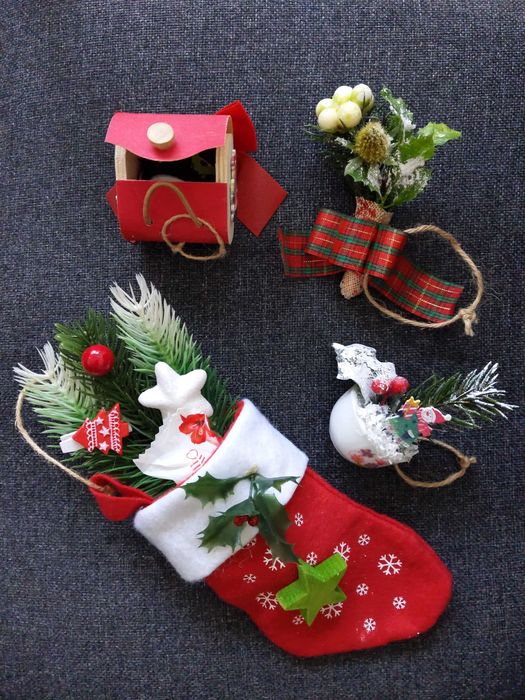 Ръчно изработени коледни украси, подходящи и за елха