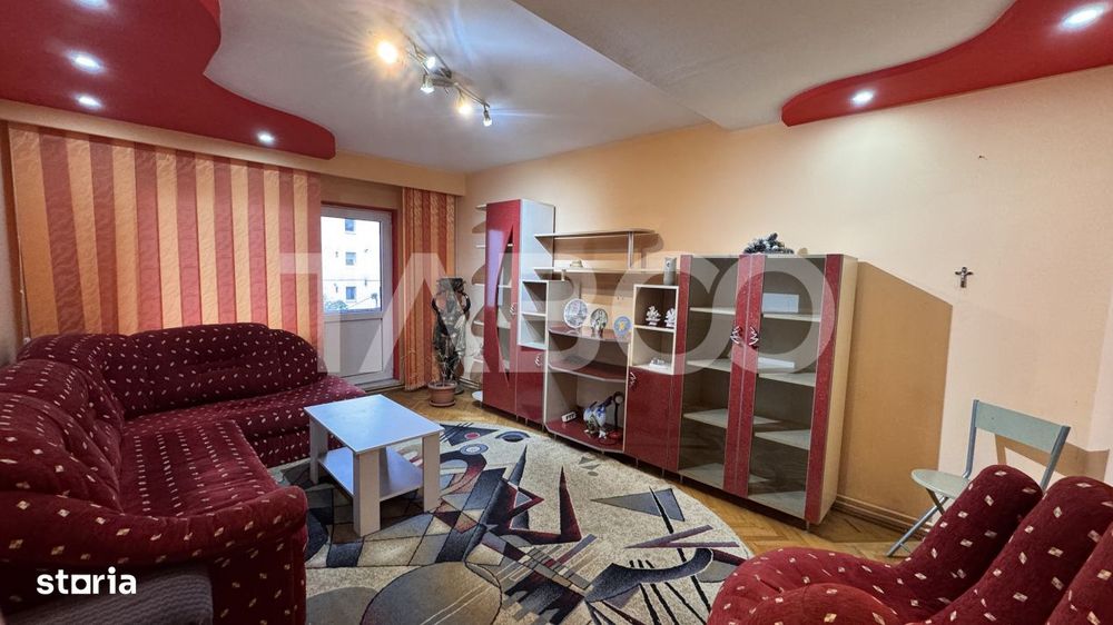 Apartament spatios cu 4 camere mobilat utilat 80mpu Turnisor Sibiu