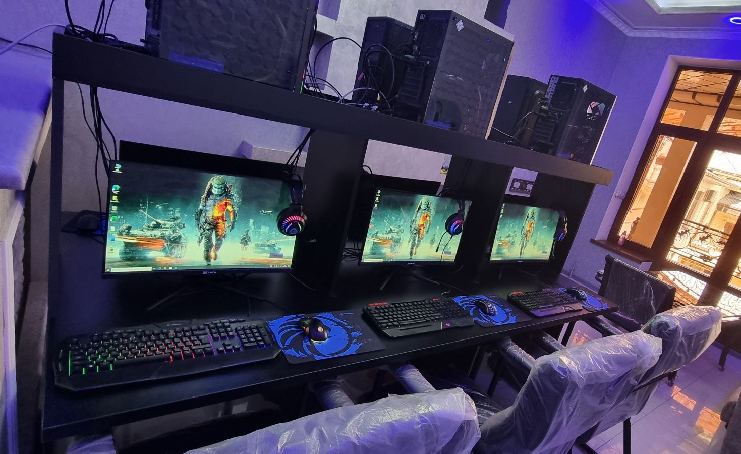 Game Club uchun 10ta igravoy Kompyuterlar sotiladi stol kreslo ichida