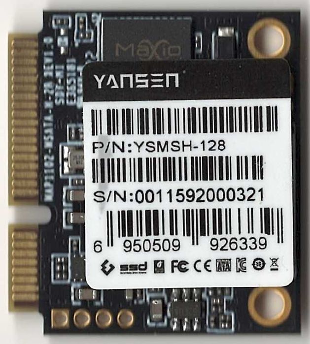 SSD mSATA half slim 128 GB YANSEN ca NOU