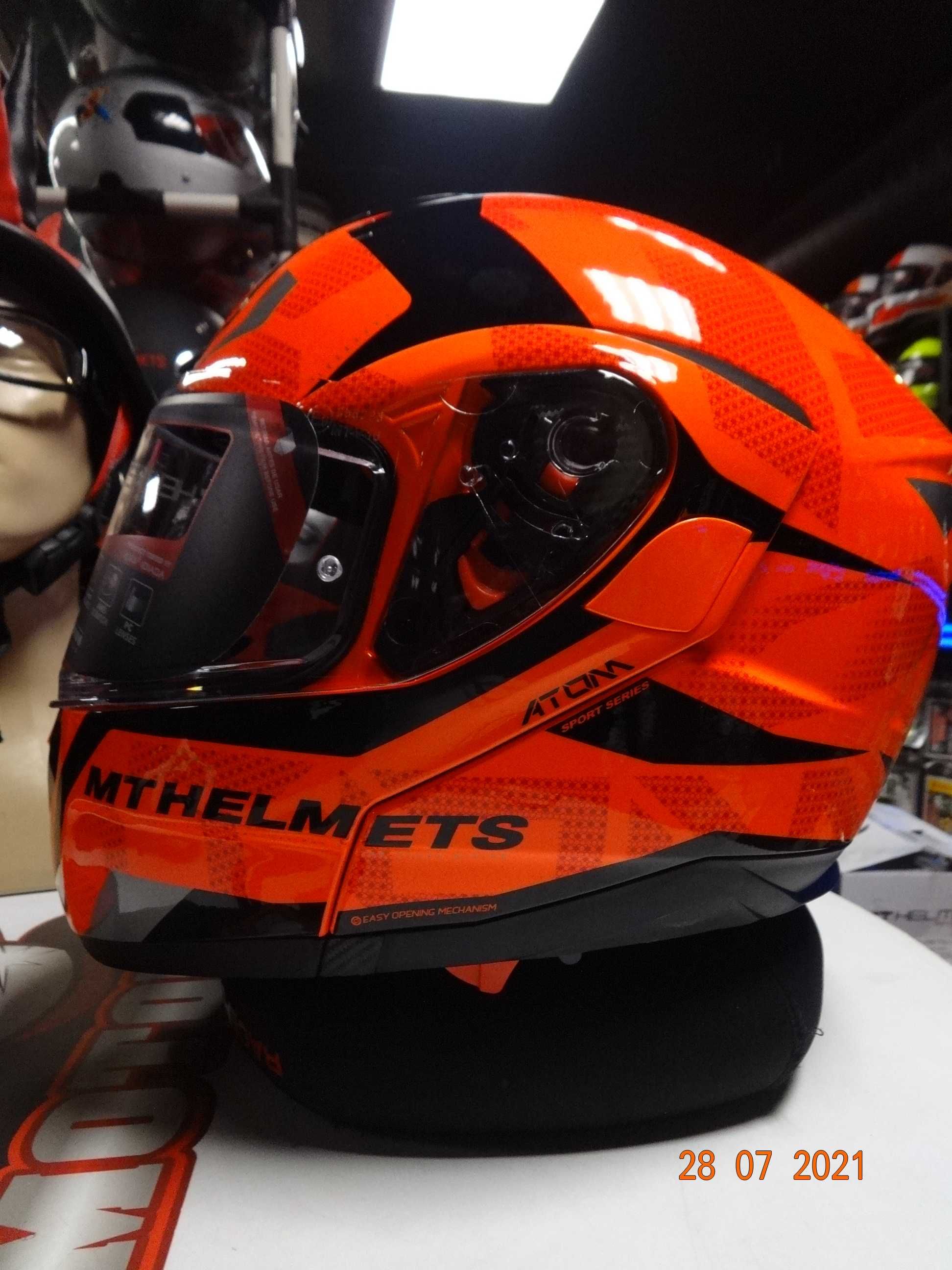 каска MT Helmets каска ATOM SV модуларна мото каска тъмни очила