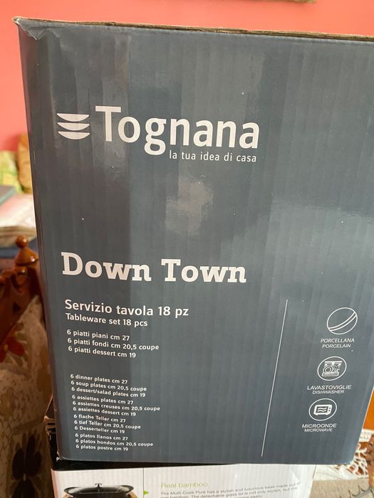 Set nou 18 farfurii Tognana Down Town