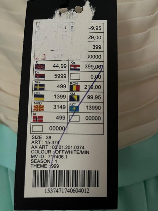 Rochie lunga turcoaz noua