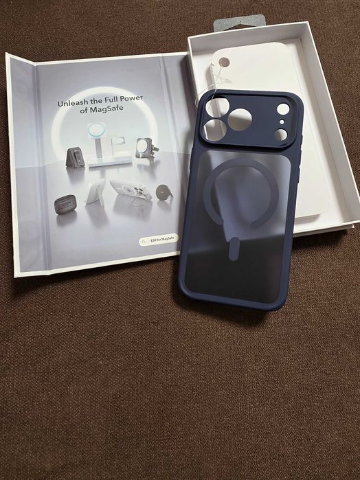 Калъф за iPhone 17 Pro Max - матирано син