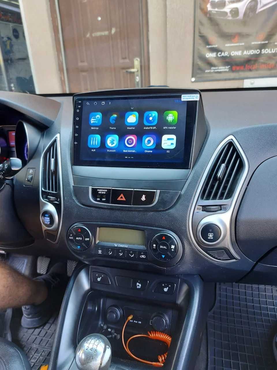 Navigatie Android 13 GPS Hyundai IX 35 / Tucson - DSP CarPlay QLed