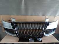 Pachet Bara fata CU GRILE Audi A4 B8 Gri LY7G + Combi RS LOOK Spalator