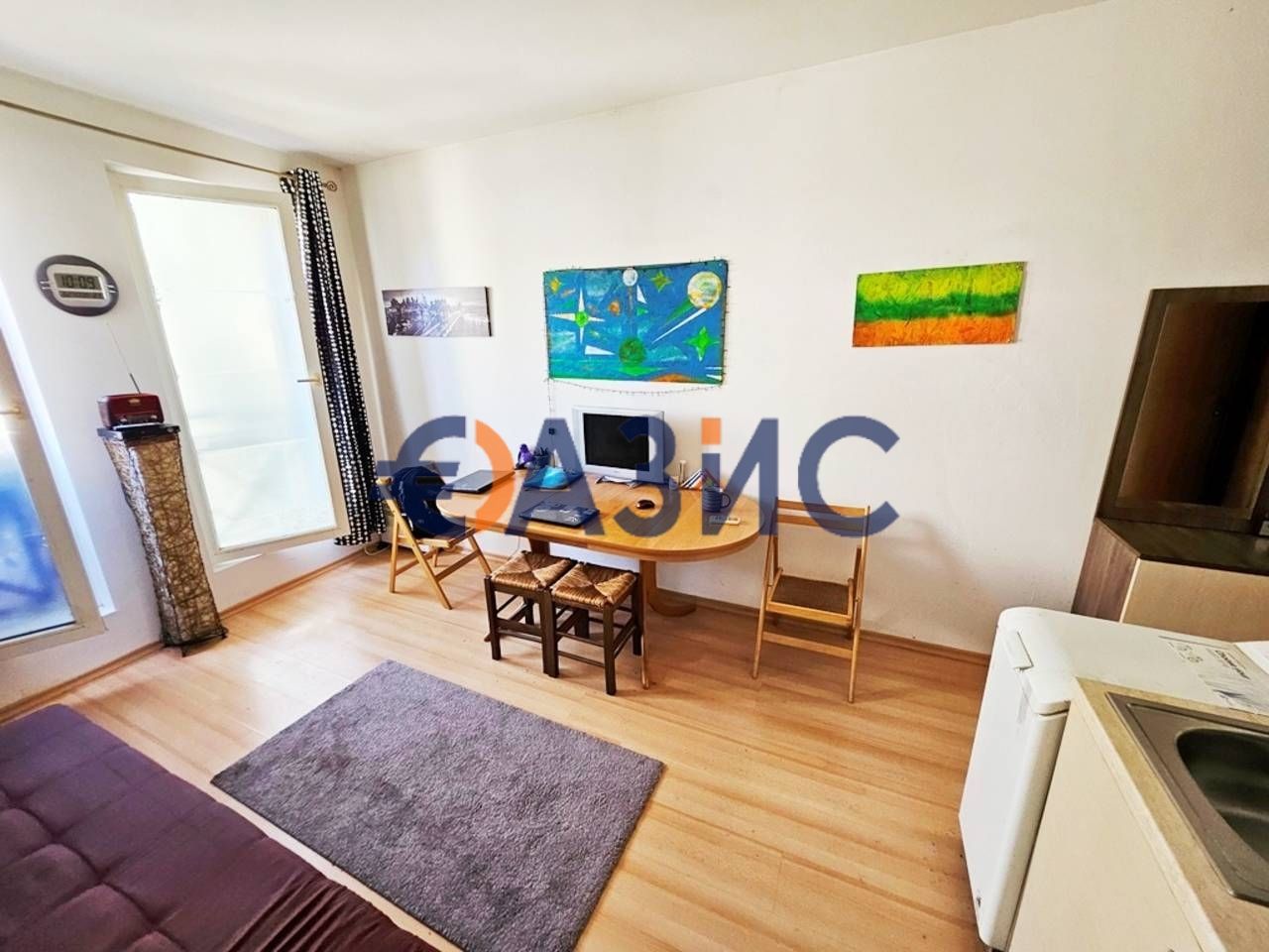 Студио без тераса в комплекс Sunny Day 6, 25 кв.м., Слънчев бряг,