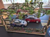 Diorama handmade machete 1:18 cu iluminaj