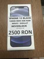 Amanet No Limit: iPhone 12 Black 128GB Nou SIGILAT Garantie Apple 1An.