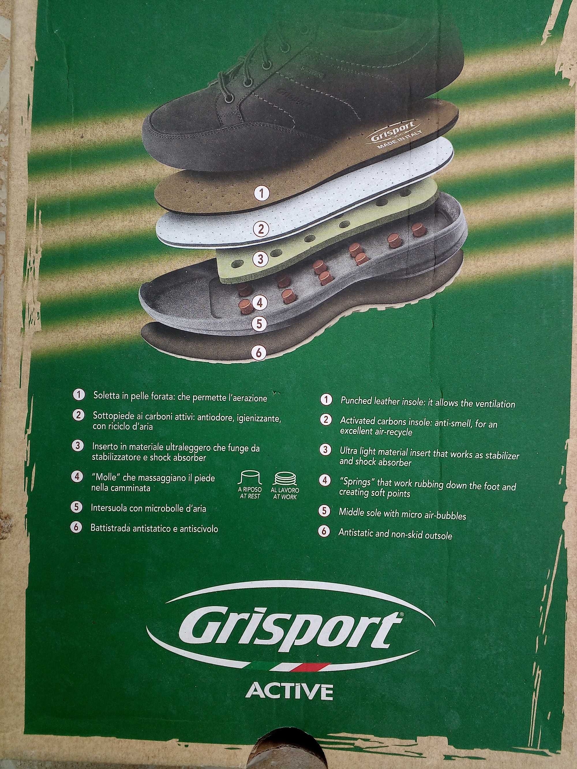 Pantofi Grisport noi, toamna-primavara, marimea 44, piele naturala