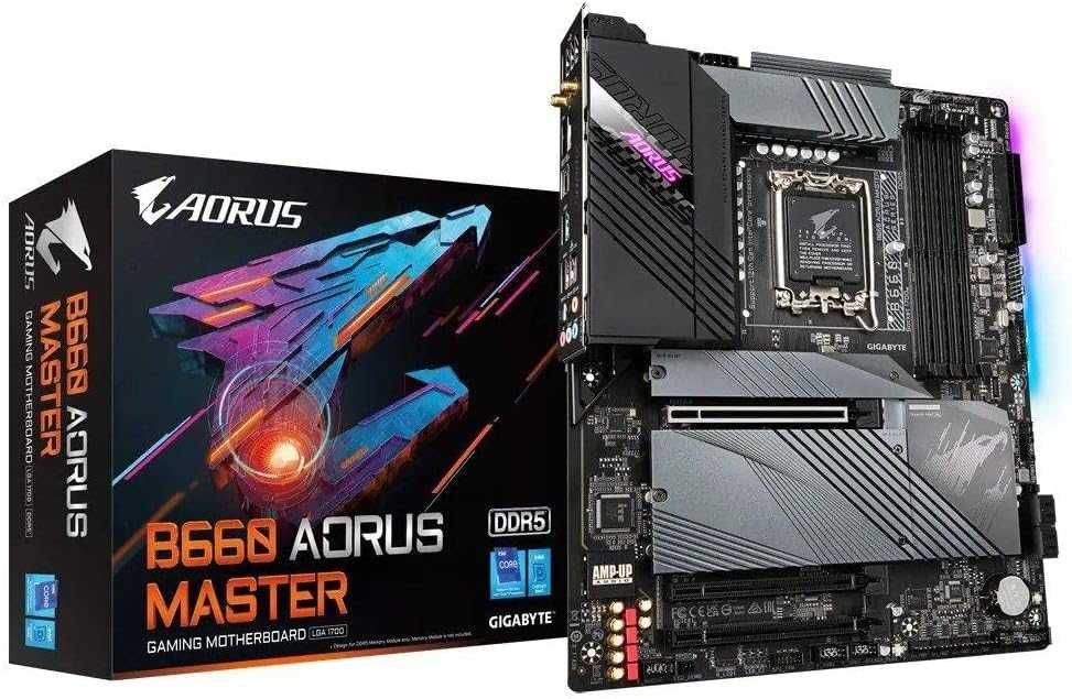НОВИ ! GIGABYTE B660 AORUS Master WIFI DDR5 + Intel i5-14600K 14 Cores