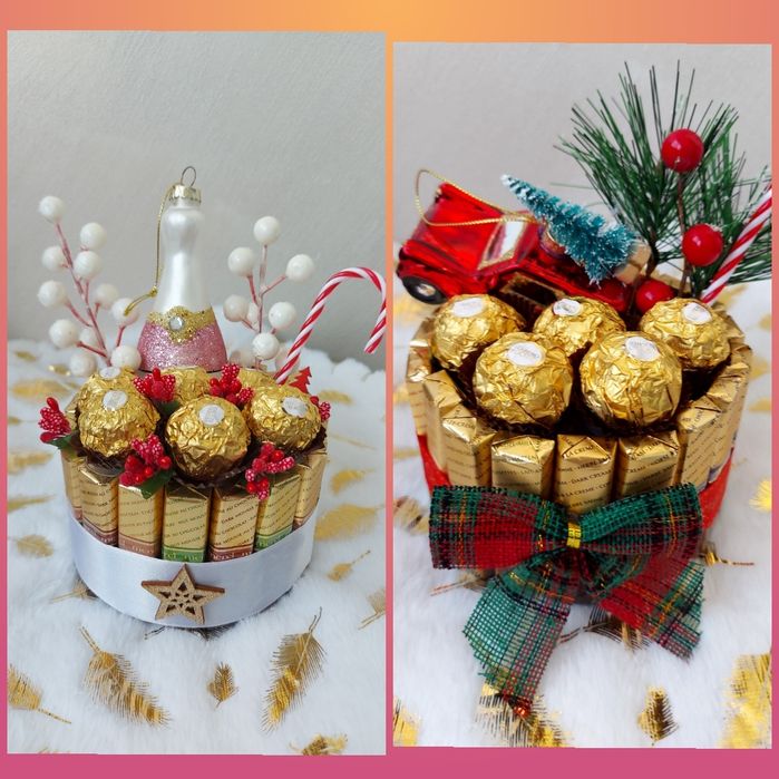 Коледен подарък с бонбони