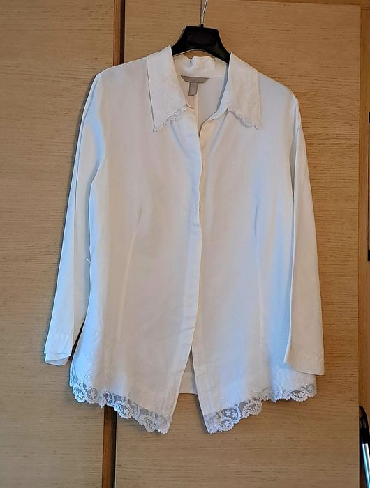 Дамска блуза в бяло, размер XL