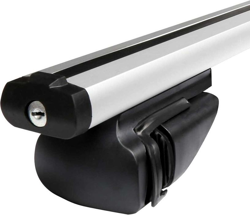 Универсални алуминиеви напречни греди за багажник - 132см. с Ключ.