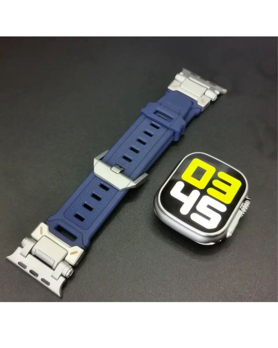 Curea Ceas Apple Watch Titanium + TPU Incarcator Cablu Iphone 15