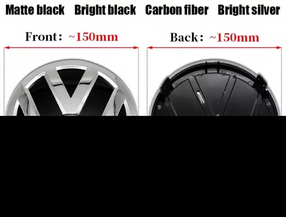 Emblema fata Volkswagen Touareg, Tiguan 15 cm