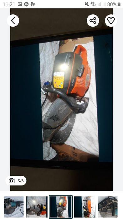 Husqvarna  770 beton /  Makita  400 mm