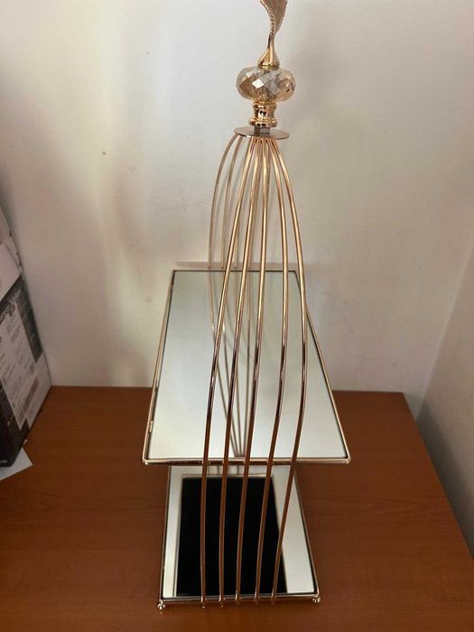 Suport candy , etajera pentru prajituri, intaltime 52 cm , oglinda