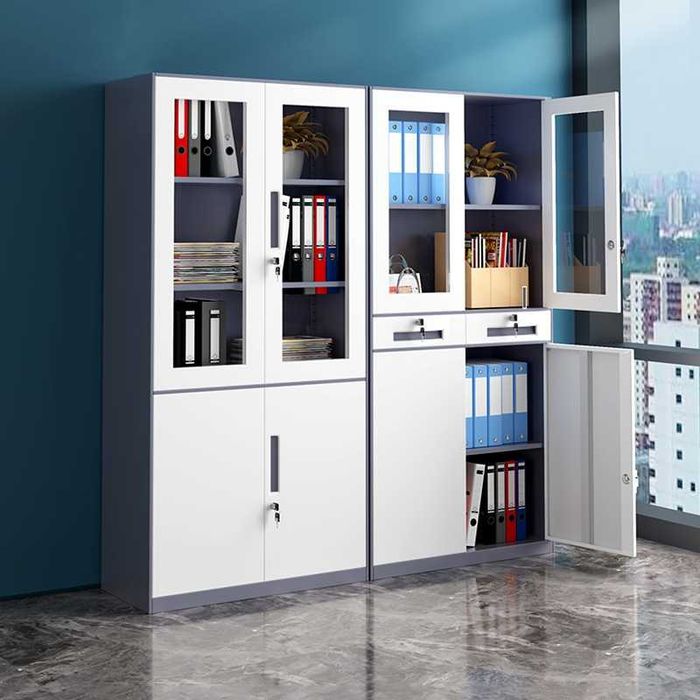 Прочный архивный шкаф из металла с ключевым замком