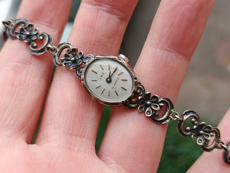 Silver Ceas Vintage Lex Argint Masiv 925