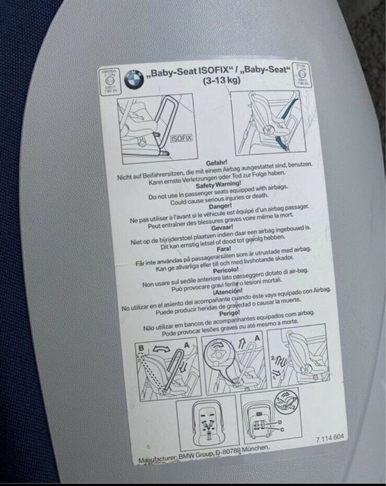 Scaun Auto Copii BMW