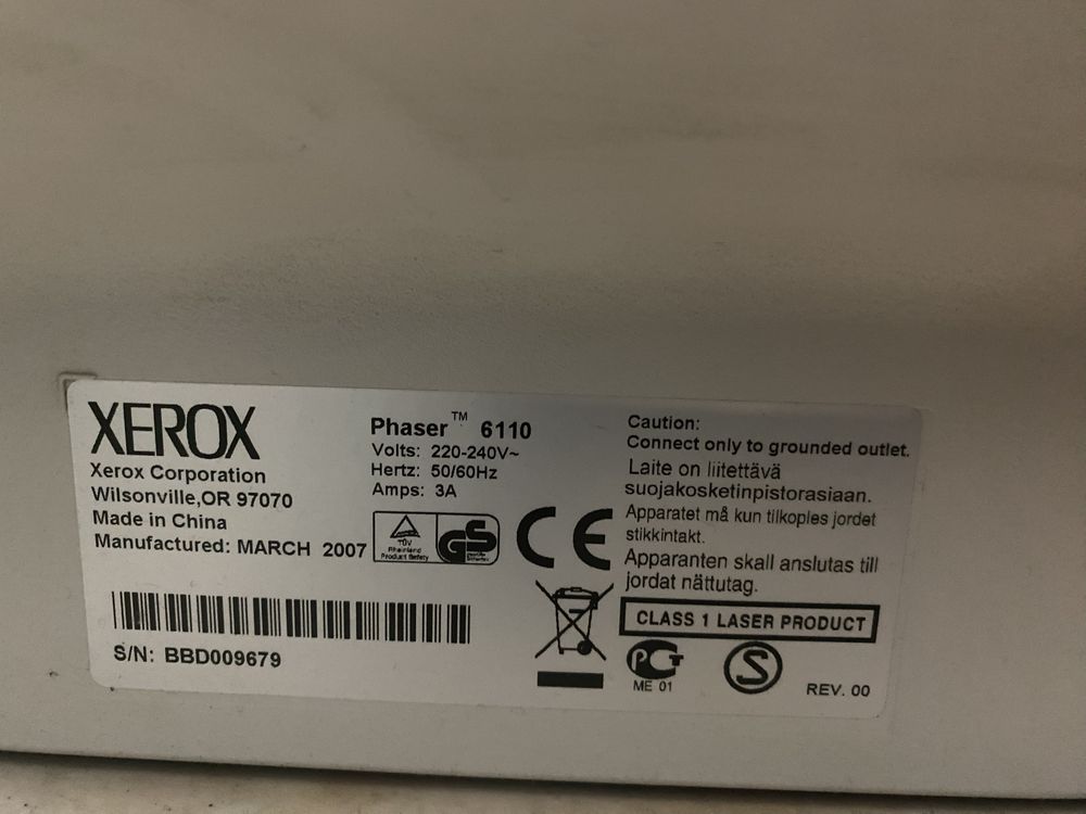 Полноцветный лазерный принтер Xerox Phaser 6110