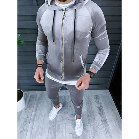 Trening din catifea slim fit