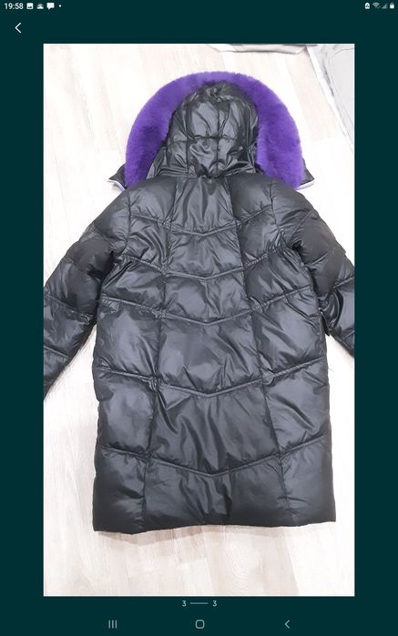 Пуховик БУ В отличном состоянии, девочки 10 лет