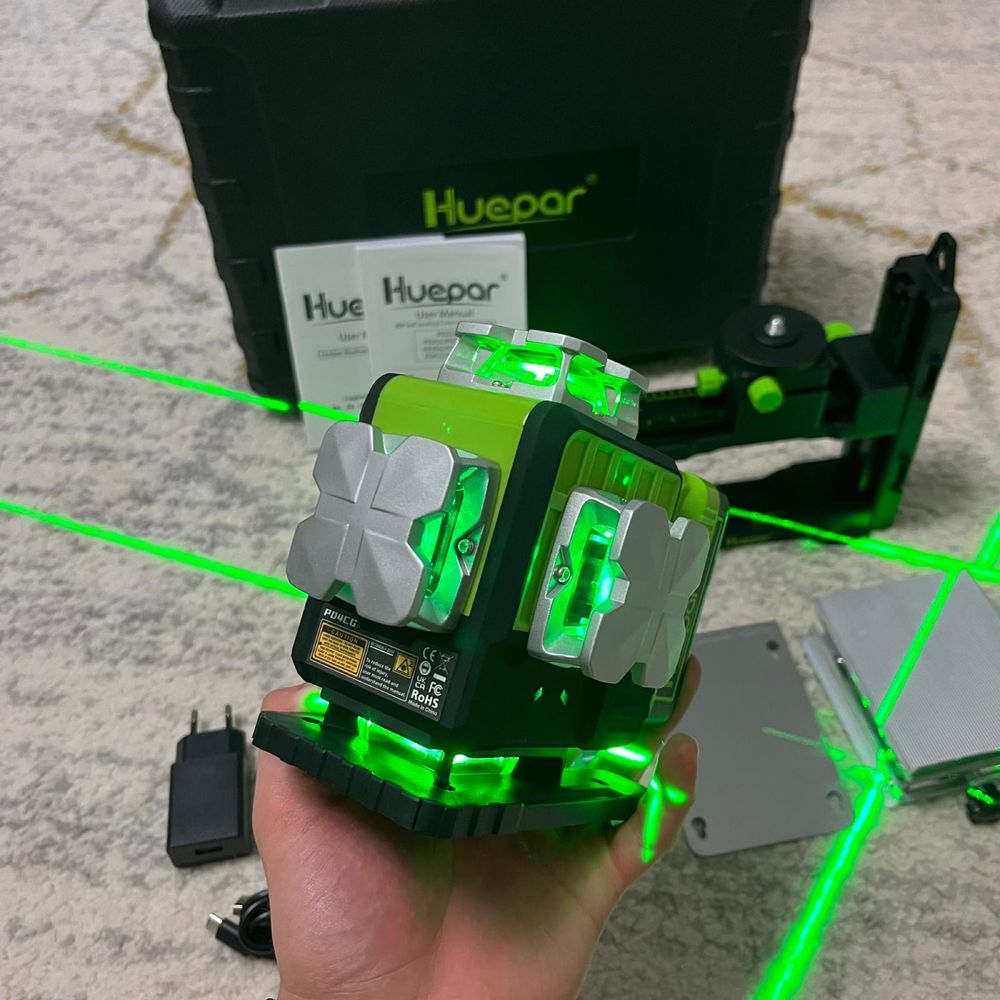 Nivela Laser Huepar P04CG 4D cu 16 Linii NOU