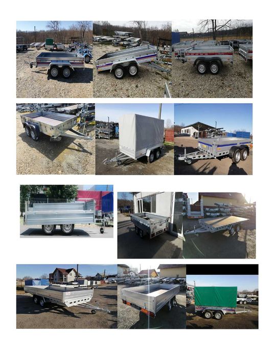 Remorca 2 axe,750 kg,se conduce cu categoria B