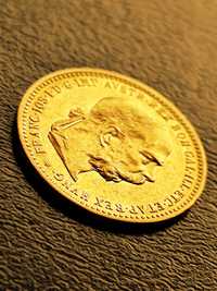 10 corona 1905 год.,ИМП. Франц Йозеф, злато 3.39 гр.,900/1000(21.6 к)