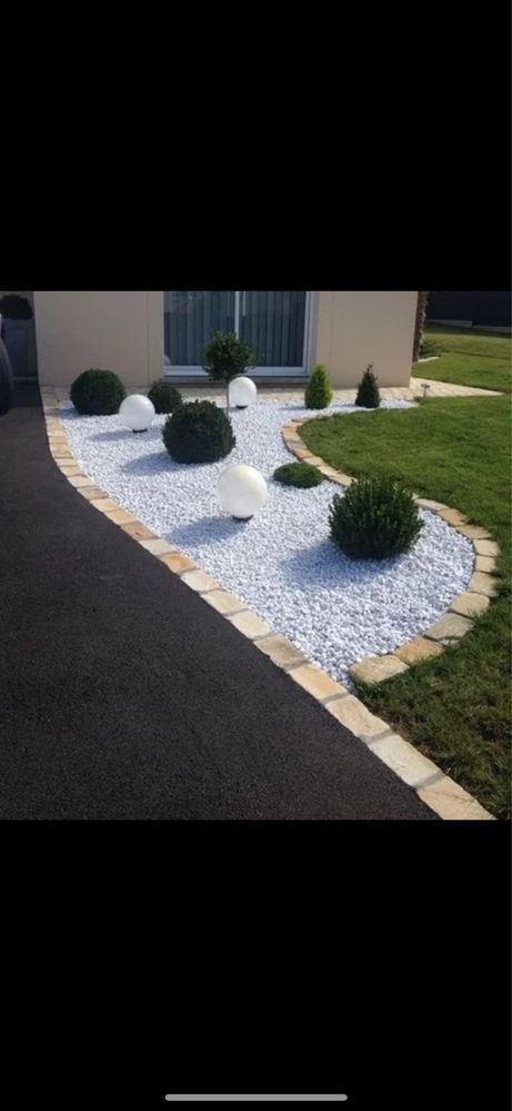 Piatra Ornamentala Decorativa Curte ,Gradina Alb Gri-Albastrui Negru
