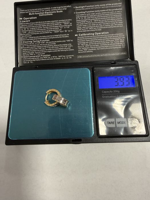 Мъжки златни обеци 585