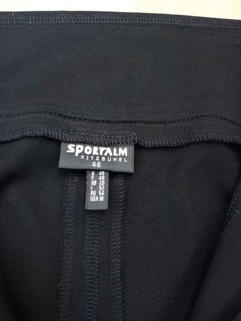 Елегантна дамска маркова нова черна пола Sportalm с цип тип молив 46