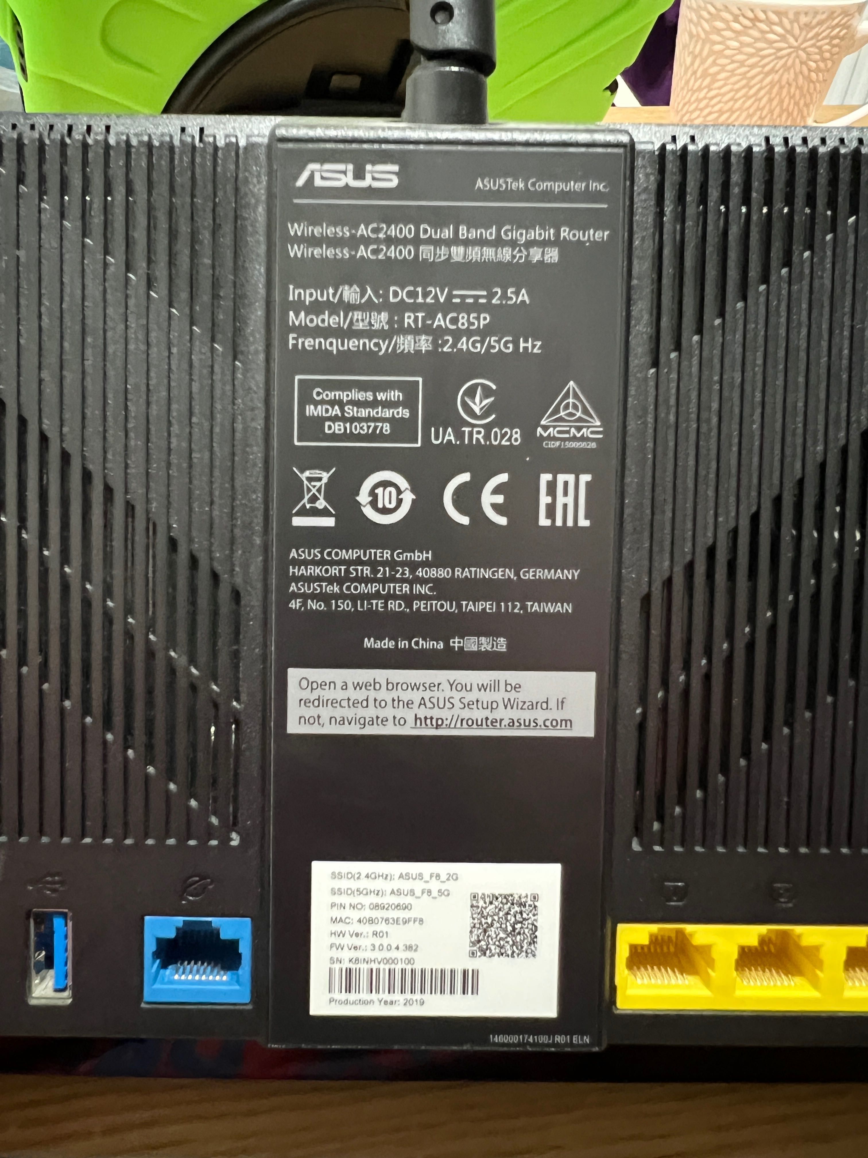 Router Wireless Gaming ASUS RT-AC85P
