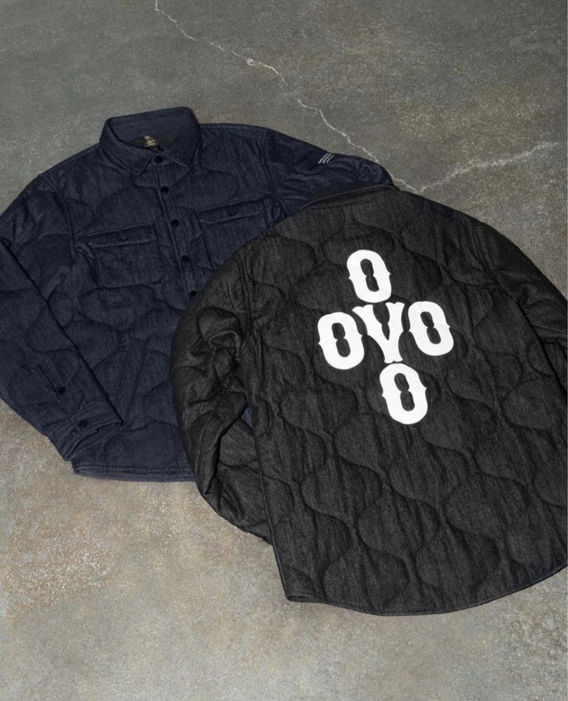 OVO Pom Pom Denim Quilted Overshirt ОРИГИНАЛНО мъжко яке - М