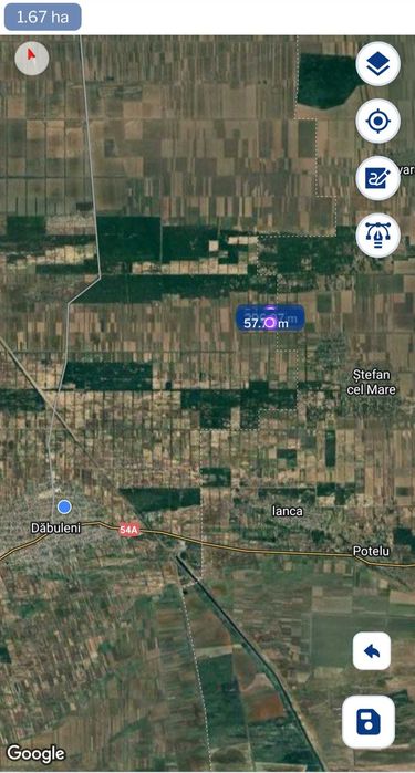 Teren extravilan arabil Dăbuleni 16100m²