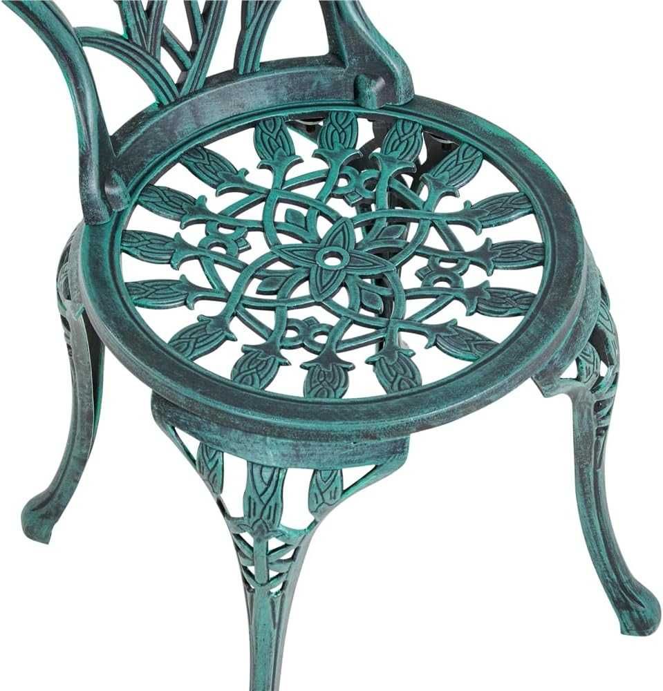 Set terasa 3 piese masa rotunda 44 cm si 2 scaune |YT 591940 Green