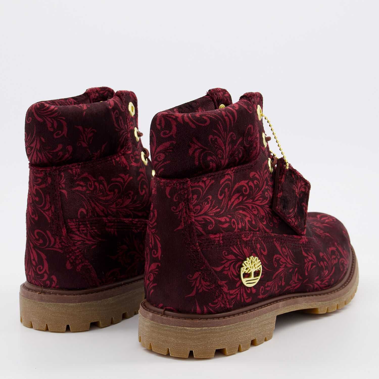 TIMBERLAND  Burgundy Premium Velvet Ankle Boots номер 40.5 и 41