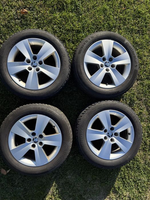 Jante Skoda Rapid R15 + anvelope iarna 185/60/R15 jante skoda