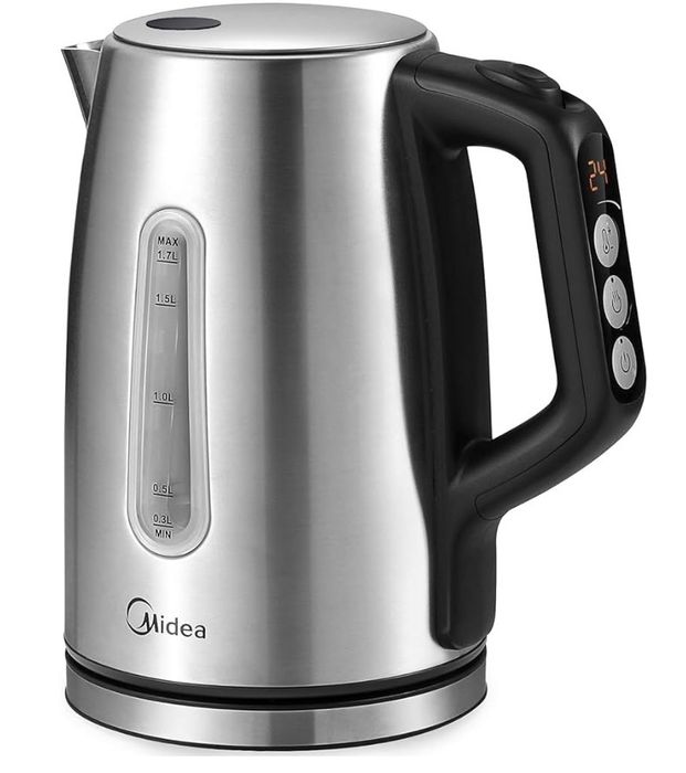 Fierbător Midea din oțel inoxidabil - 1,7 litri, 2200 W