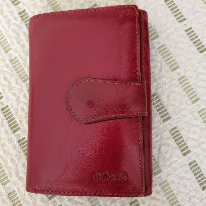 Дамско портмоне, естествена кожа