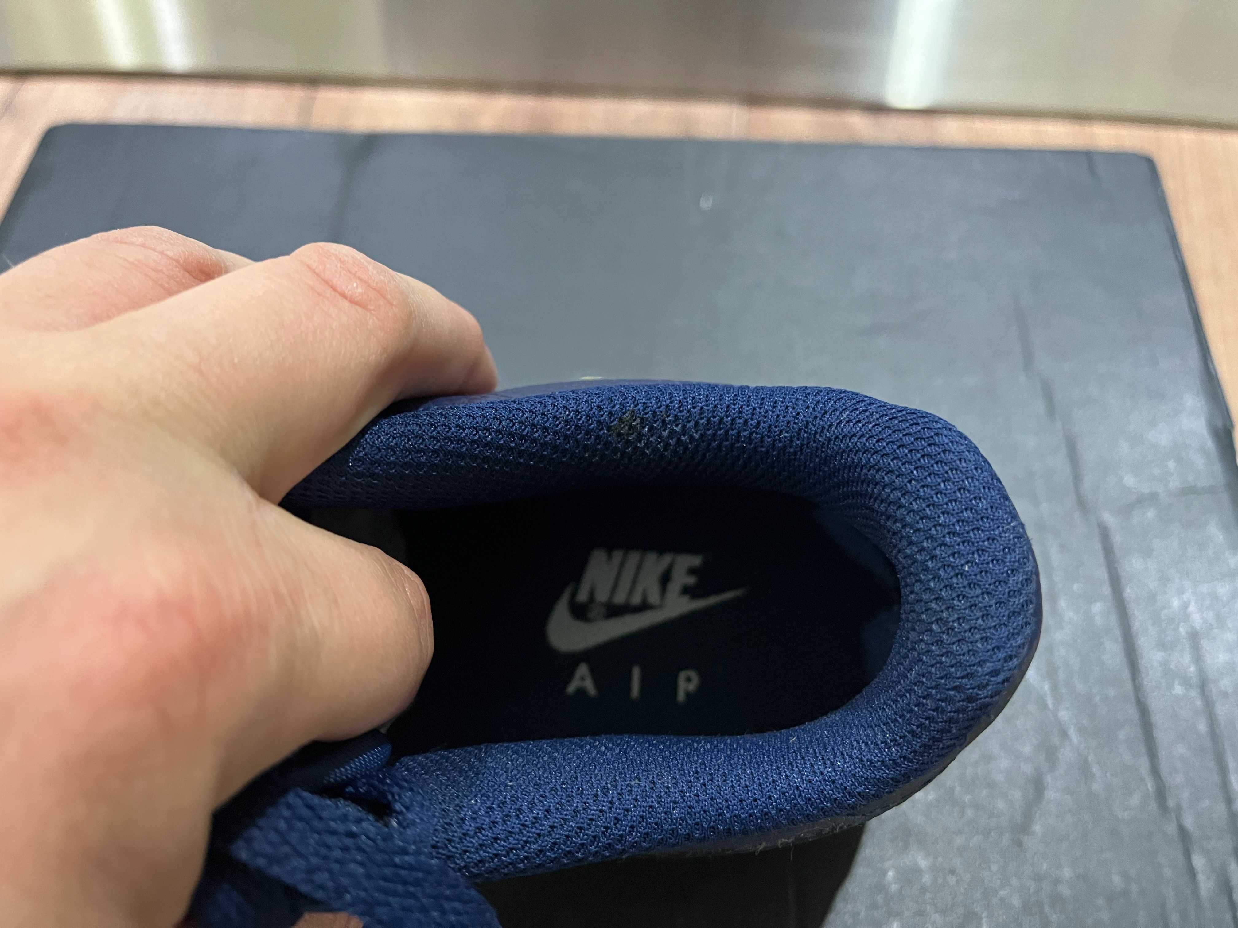 ОРИГИНАЛНИ *** Nike Air Force 1 Leather / Dark Blue