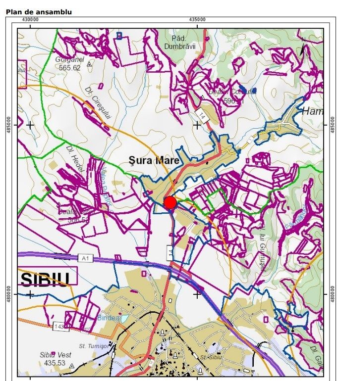 Teren intravilan l 500 mp l Viile Sibiului l autorizatie de constructi