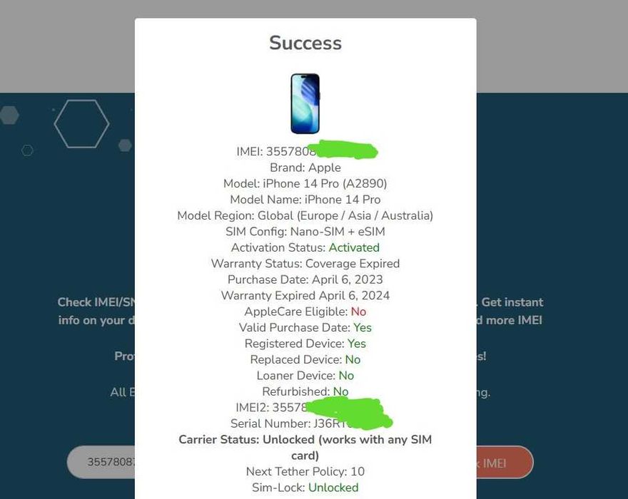 iPhone 14 Pro 128GB/Baterie100%/spate spart