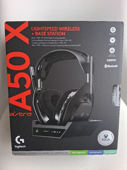 Nou:Casti gaming Logitech Astro A50X wireless lightspeed PC/PS5/Xbox